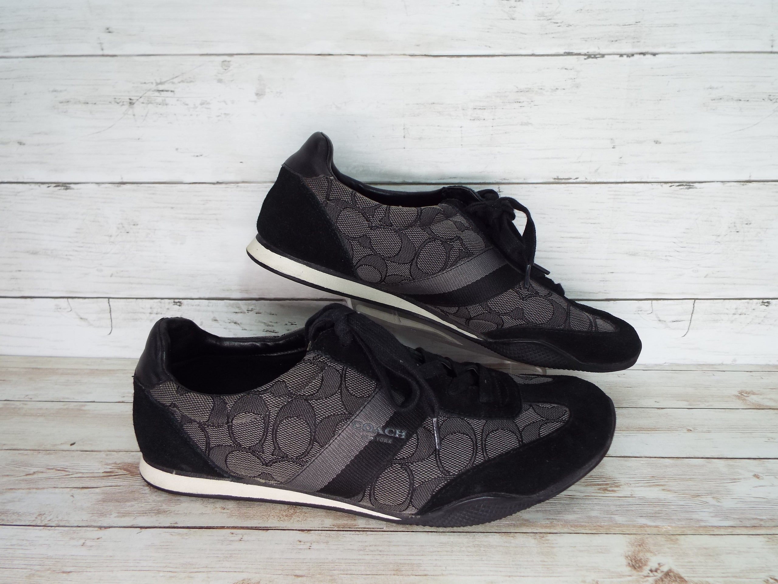 Women's black clearance coach sneakers