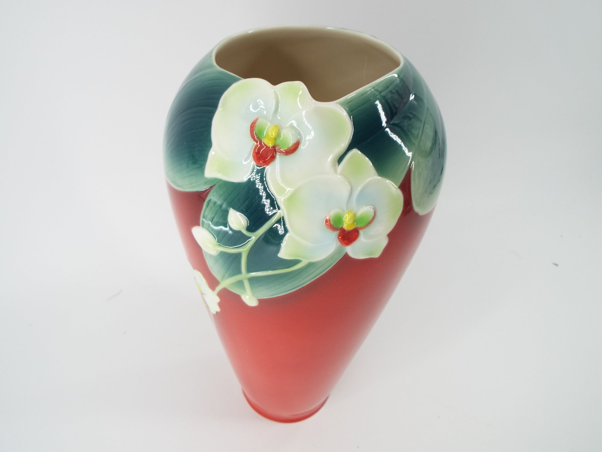 SOLD - Franz Collection Moth Orchid Flower Vase - FZ00076